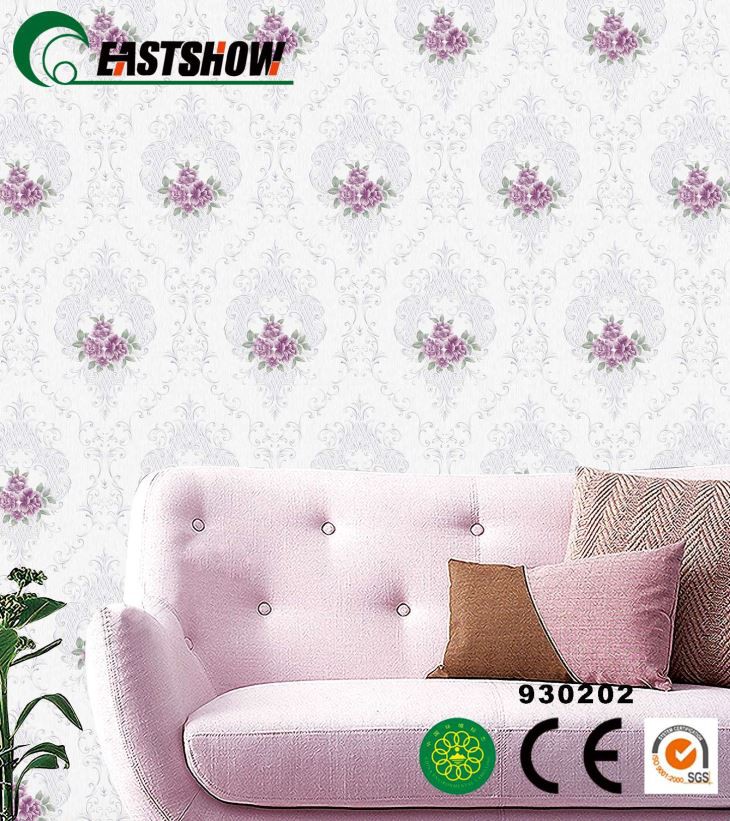Damascus Flower Classic PVC Wallpaper